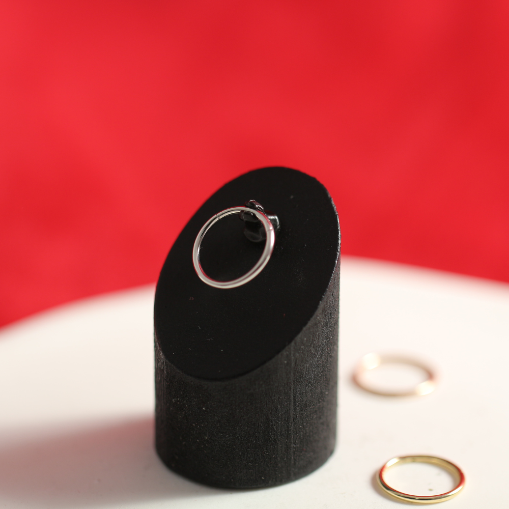 9K Gold Classic Hinged Segment Clicker Ring - Monster Piercing