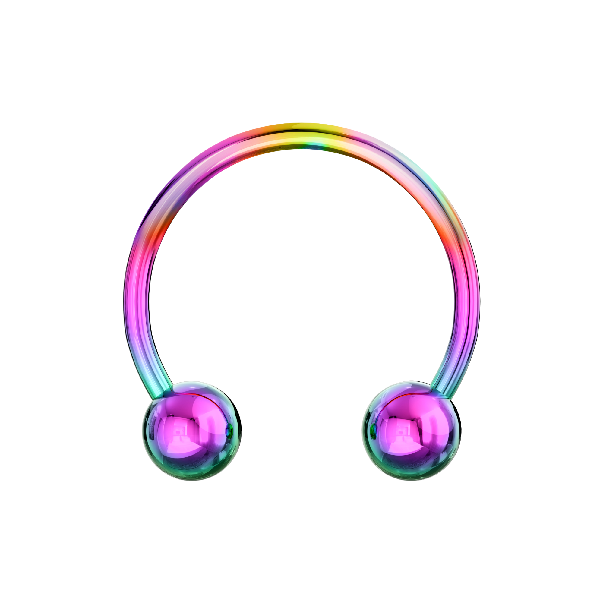 G23 Titanium Anodised Circular Barbell - Monster Piercing