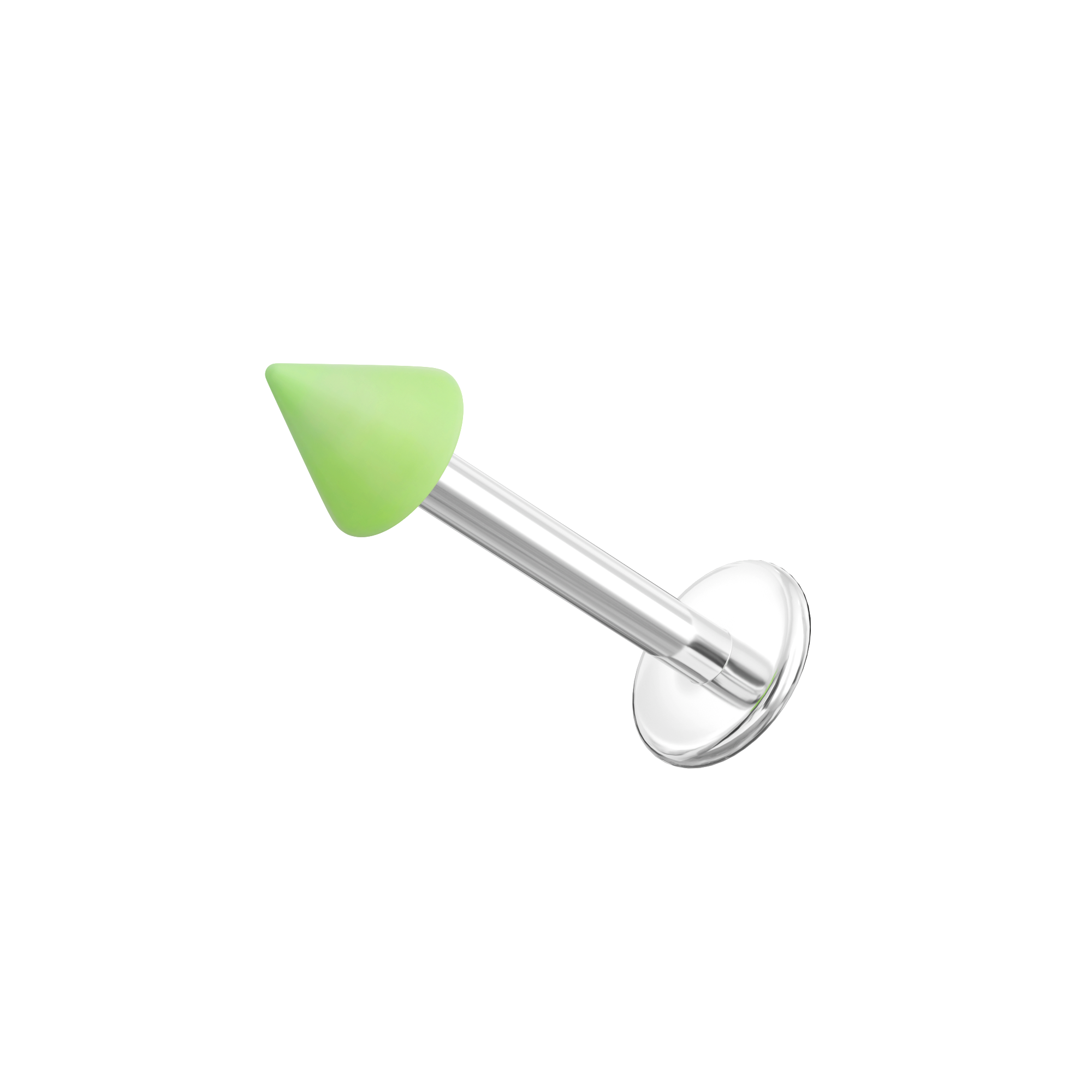 Steel Labret with Pastel Traditional UV Cone (Pack of 10) - Monster Piercing
