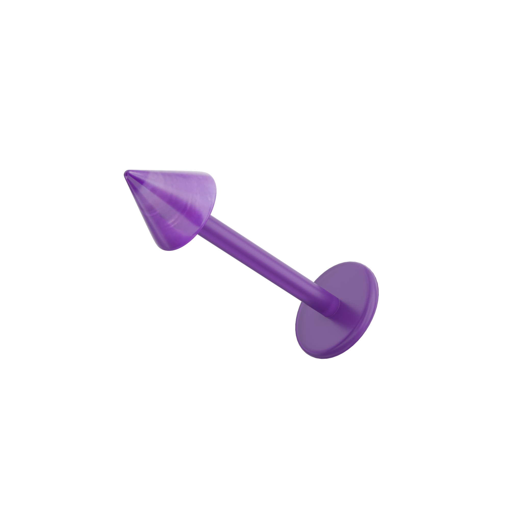 Red UV Labret with Primary Colour UV Cone (Pack of 10) - Monster Piercing