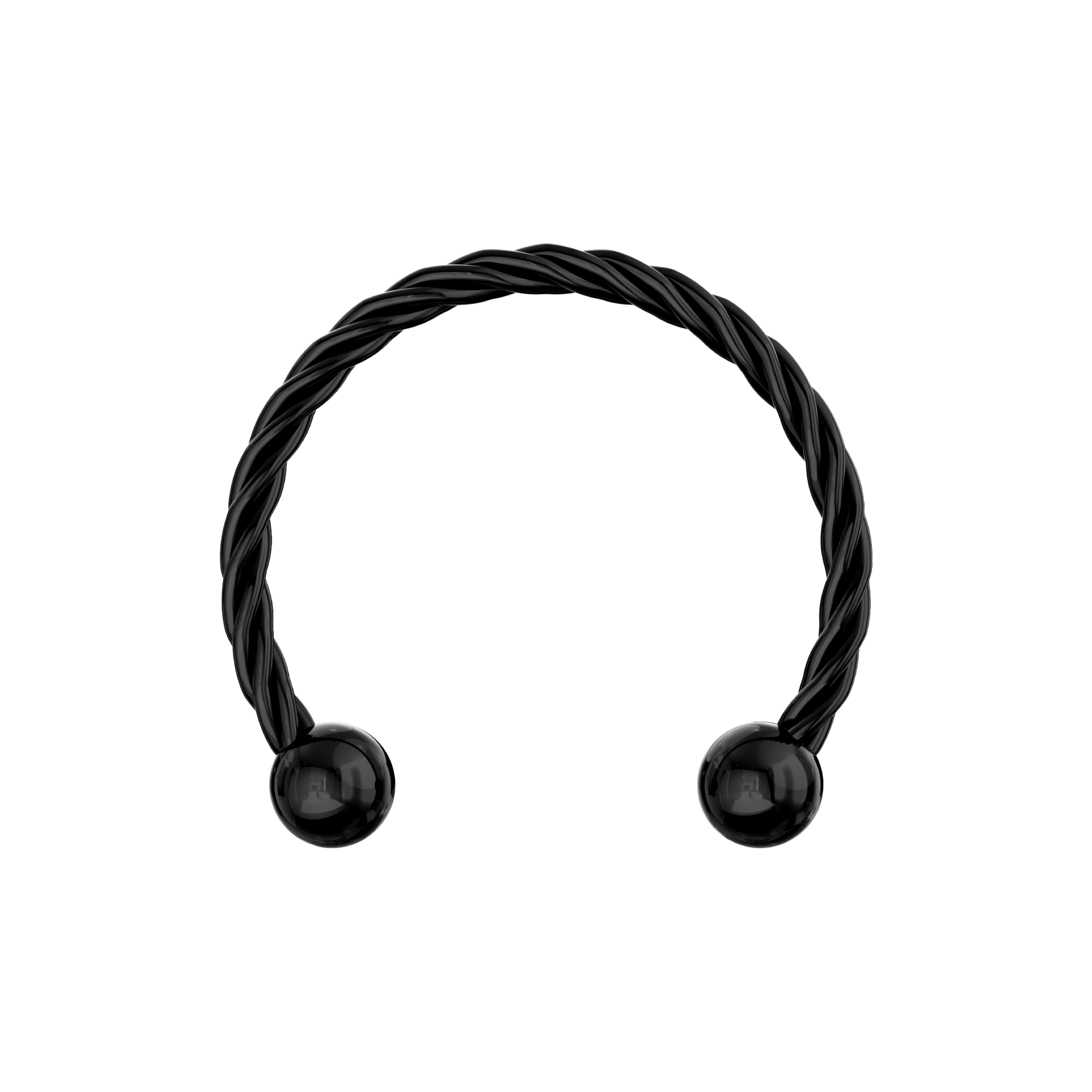 316L Surgical Steel Flexible Surgical Steel Twisted Circular Barbell - Monster Piercing