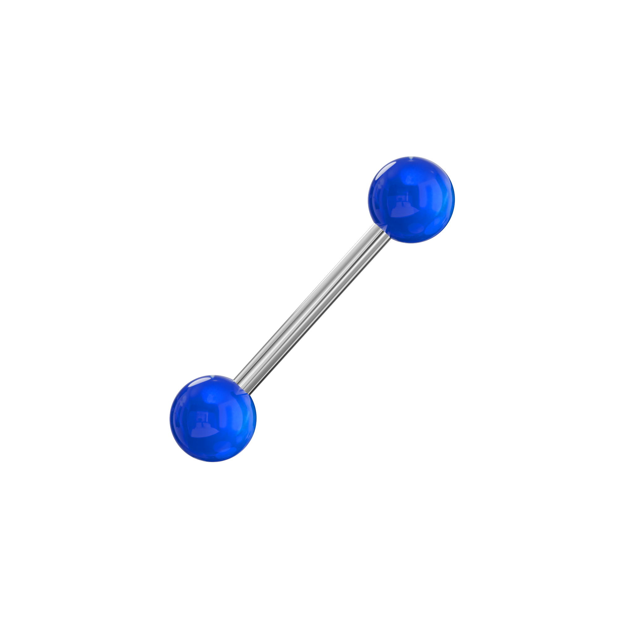 Steel Tongue Barbell Plained UV Balls (Pack of 10) - Monster Piercing