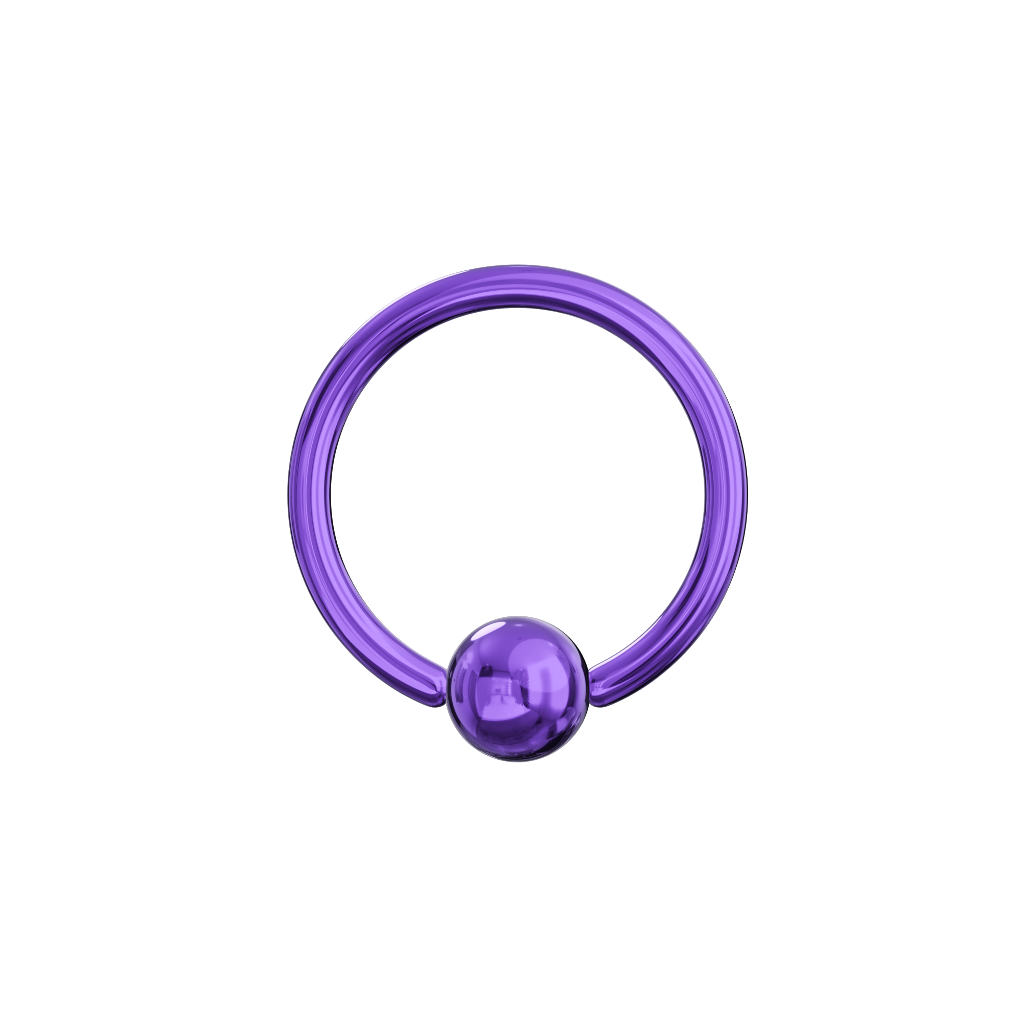 316L Surgical Steel Anodised BCR ring - Monster Piercing