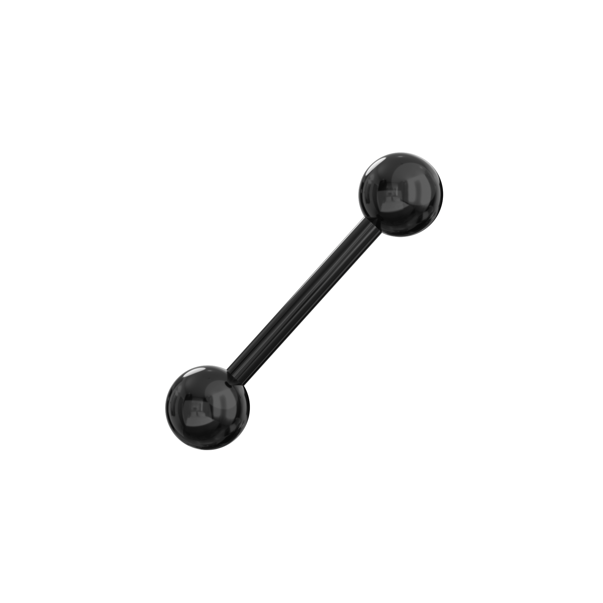 316L Surgical Steel Anodised Tongue Barbell with Ball - Monster Piercing