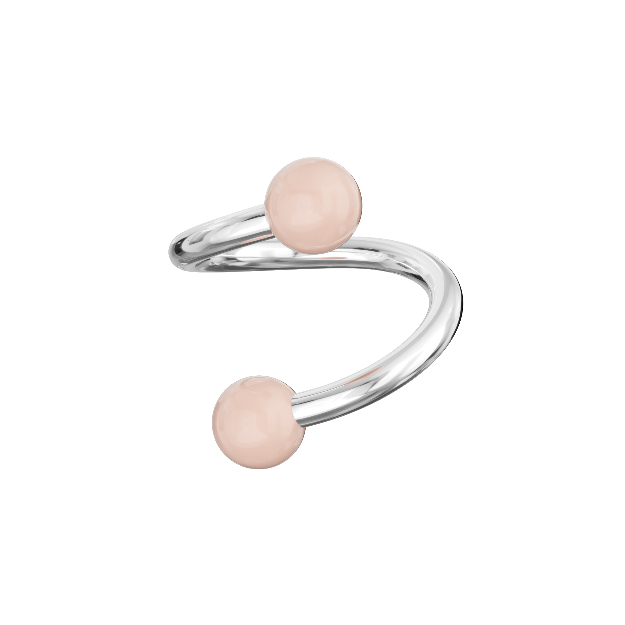 316L Surgical Steel Twisted Barbell With Pastel UV Balls (Pack of 10) - Monster Piercing