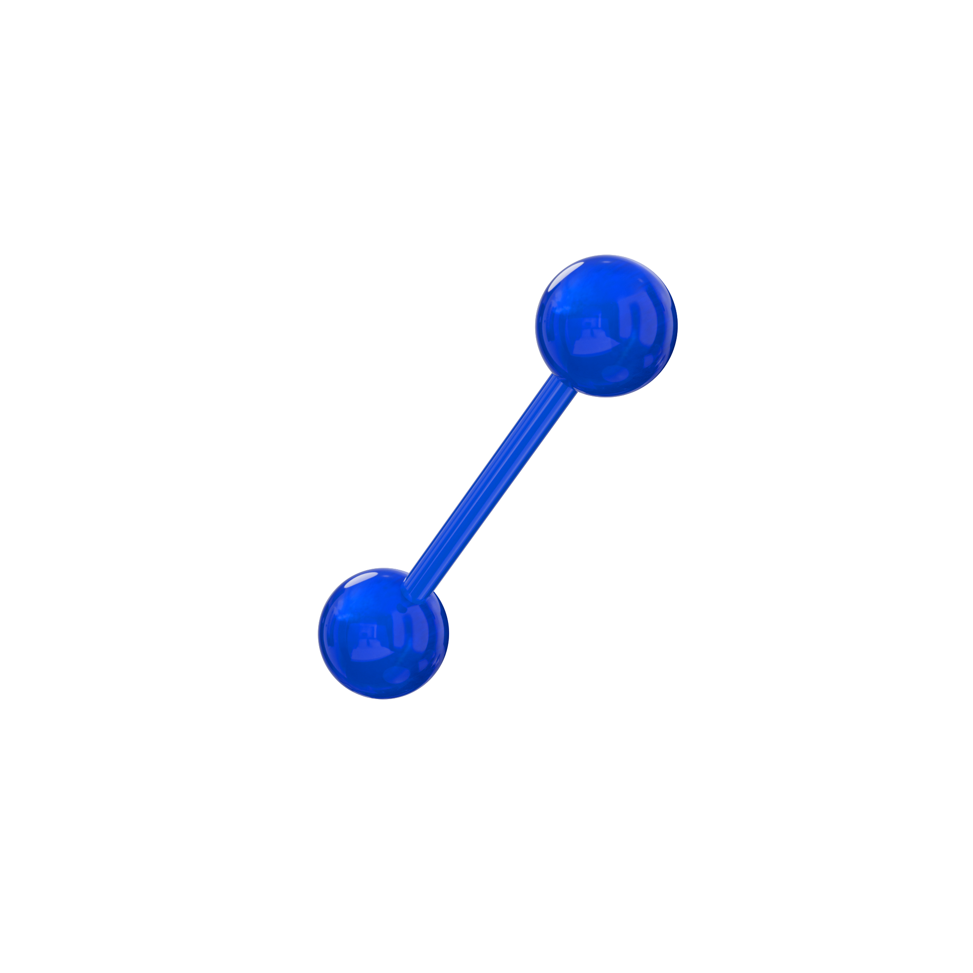Multi-Coloured Bar with Simple UV Ball (Pack of 10) - Monster Piercing