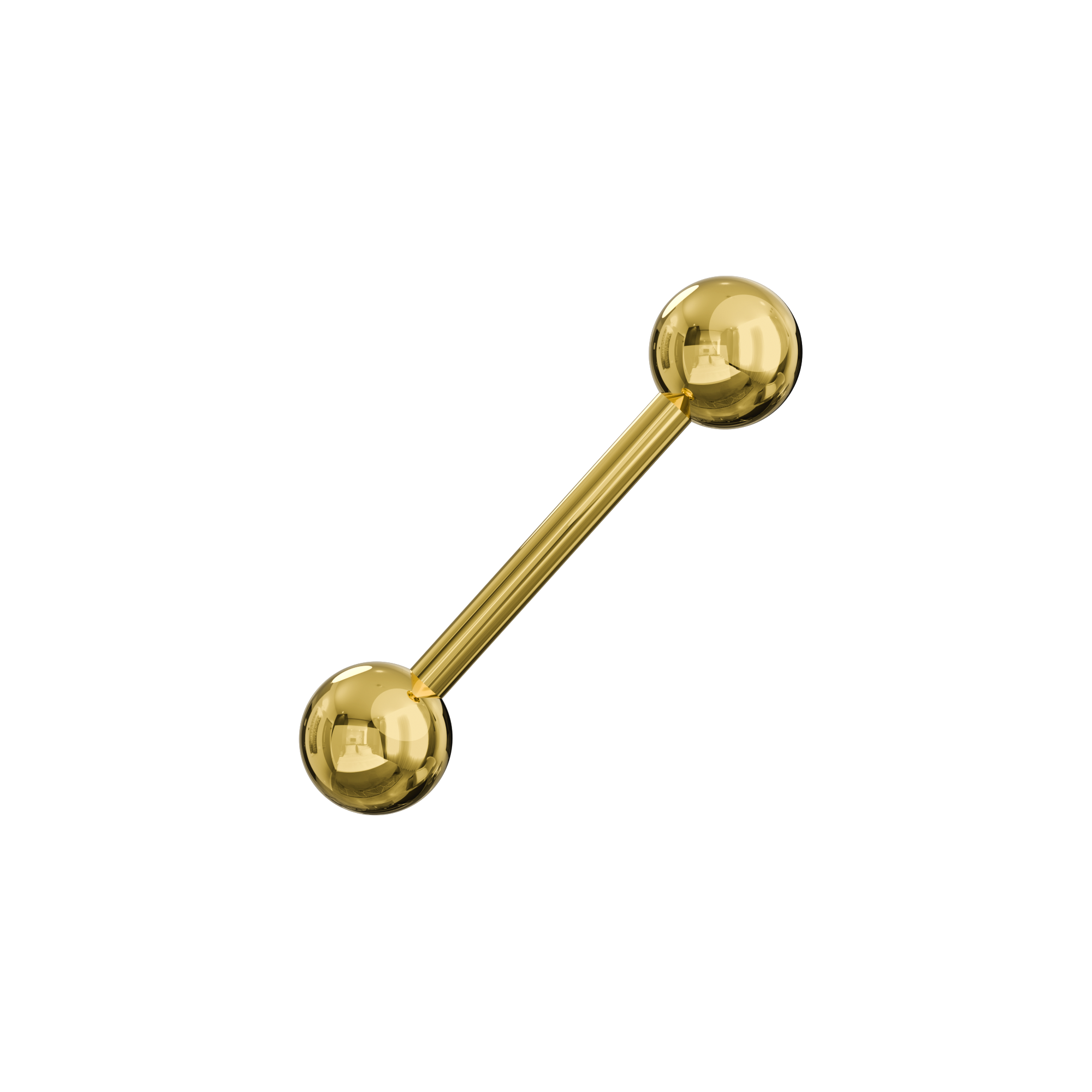 316L Surgical Steel Anodised Tongue Barbell with Ball - Monster Piercing