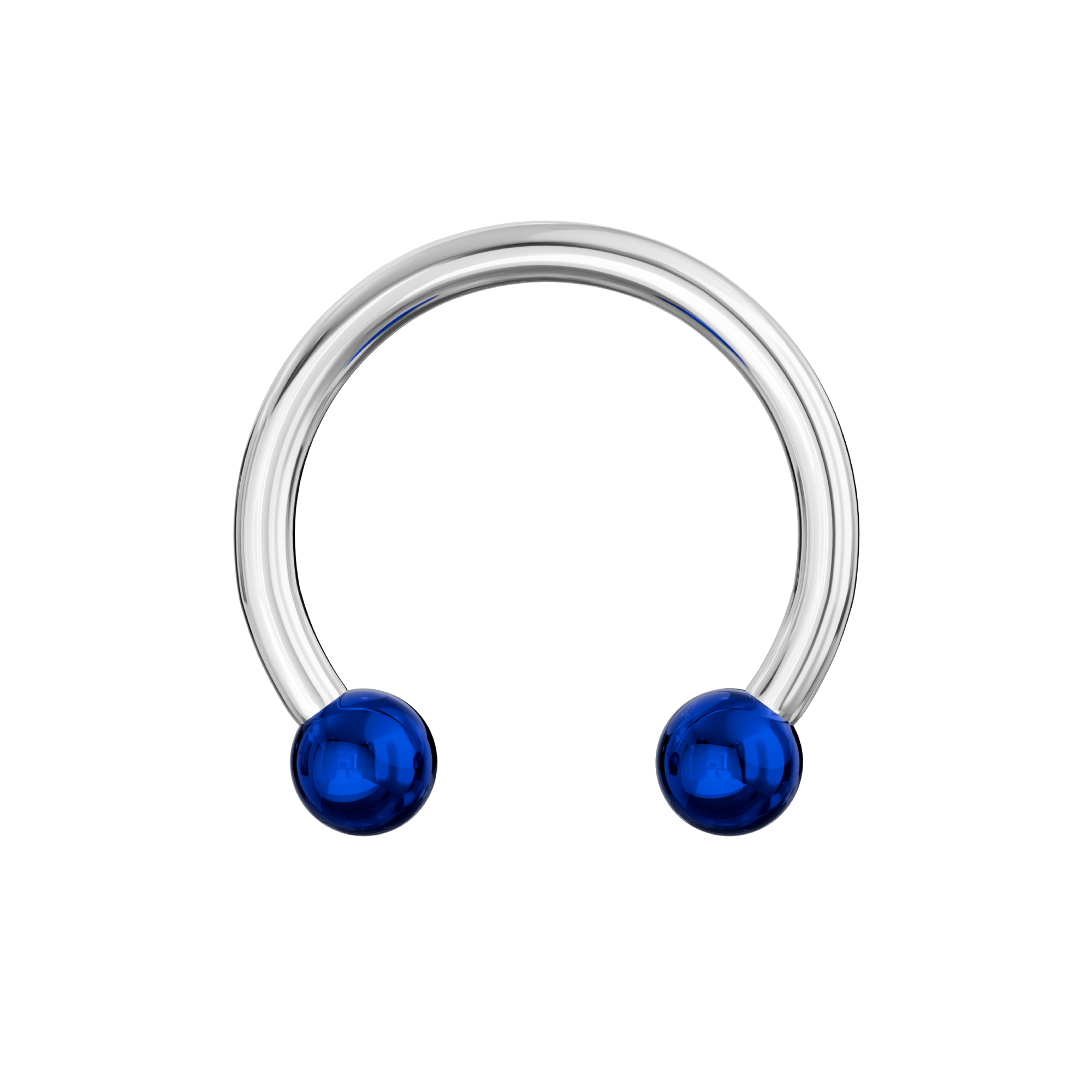 316L Surgical Steel Circular Barbell with Anodised Ball - Monster Piercing
