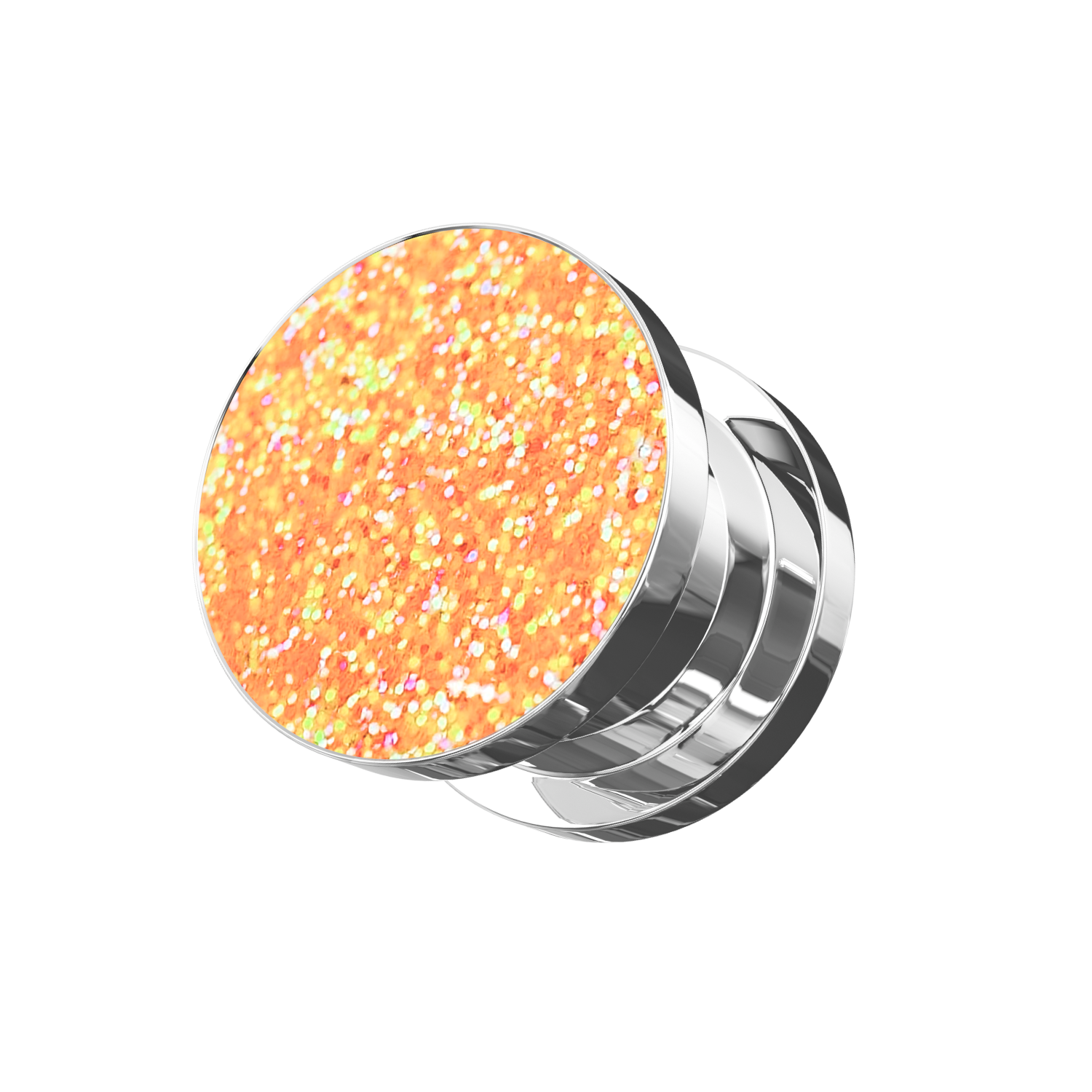 316L Surgical Steel Glittering Coloured Screw Fit Flesh Tunnel - Monster Piercing