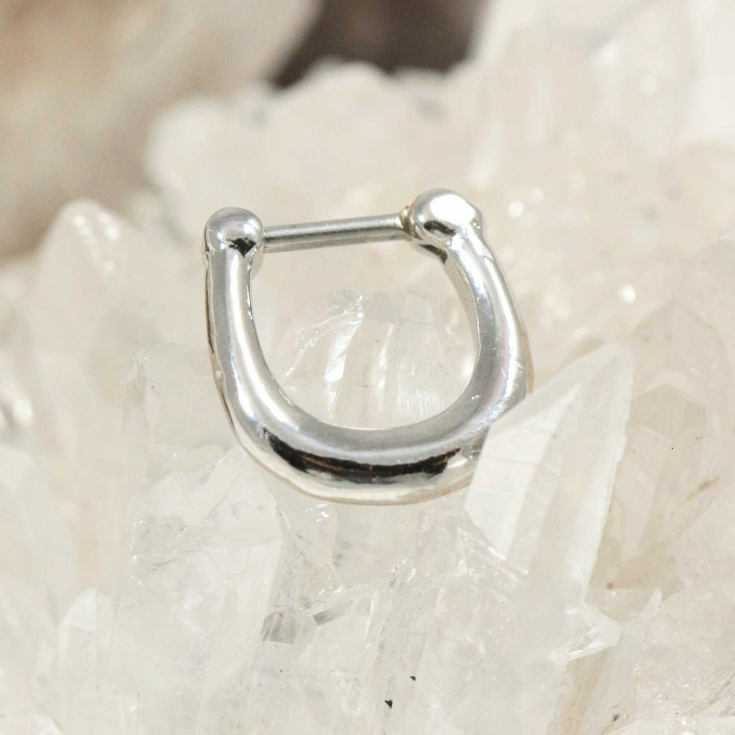 Plain Style Septum Clicker Ring - Monster Piercing