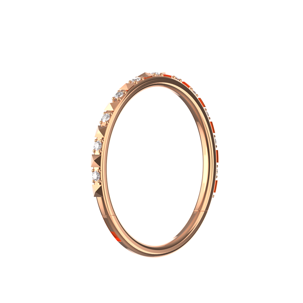 316L Surgical Steel CZ Jewelled Hinged Septum Clicker Ring - Monster Piercing