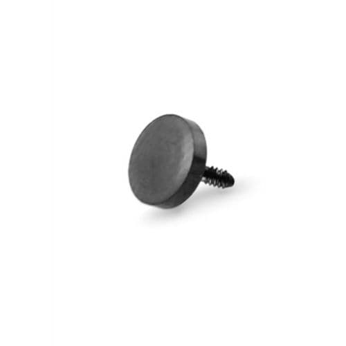 316L Surgical Steel Black Disc Dermal Anchor Tops - Monster Piercing