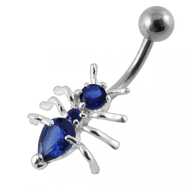Jewelled Ant Non-Moving Belly Ring - Monster Piercing