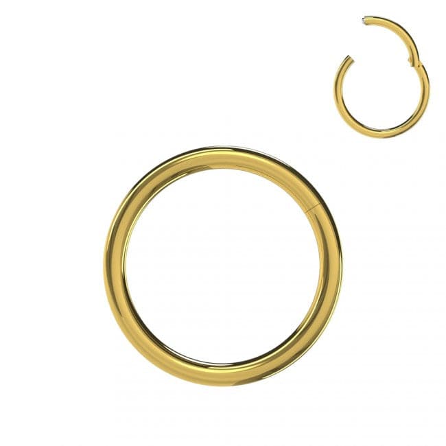 316L Surgical Steel 18G Hinged Segment Clicker Ring - Monster Piercing