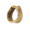 Organic Tamarind Wood Double Flared Tear drop Ear Tunnel