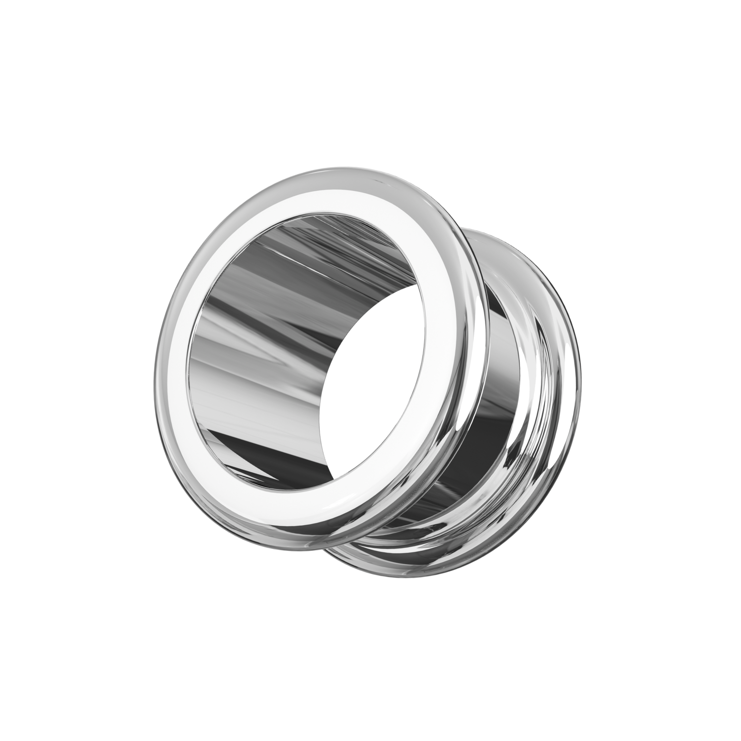 316L Surgical Steel Basic Double Flared Internally Threaded Tunnel - Monster Piercing