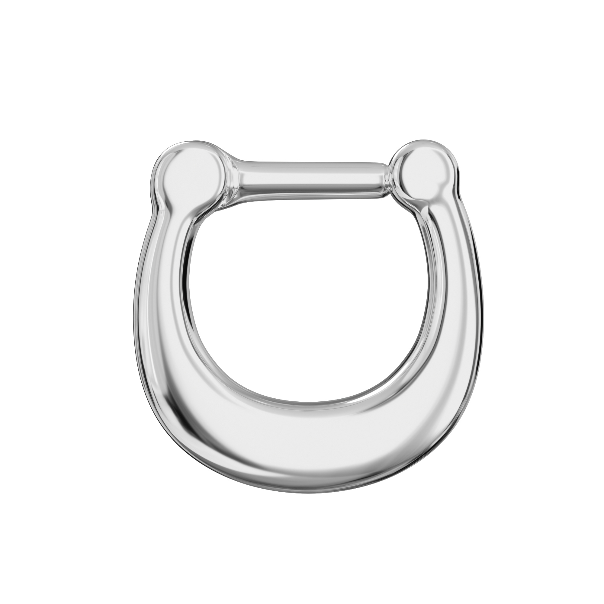 Plain Style Septum Clicker Ring - Monster Piercing