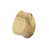 Organic Tamarind Wood Double Flared Flat Tear drop Saddle Ear Plug