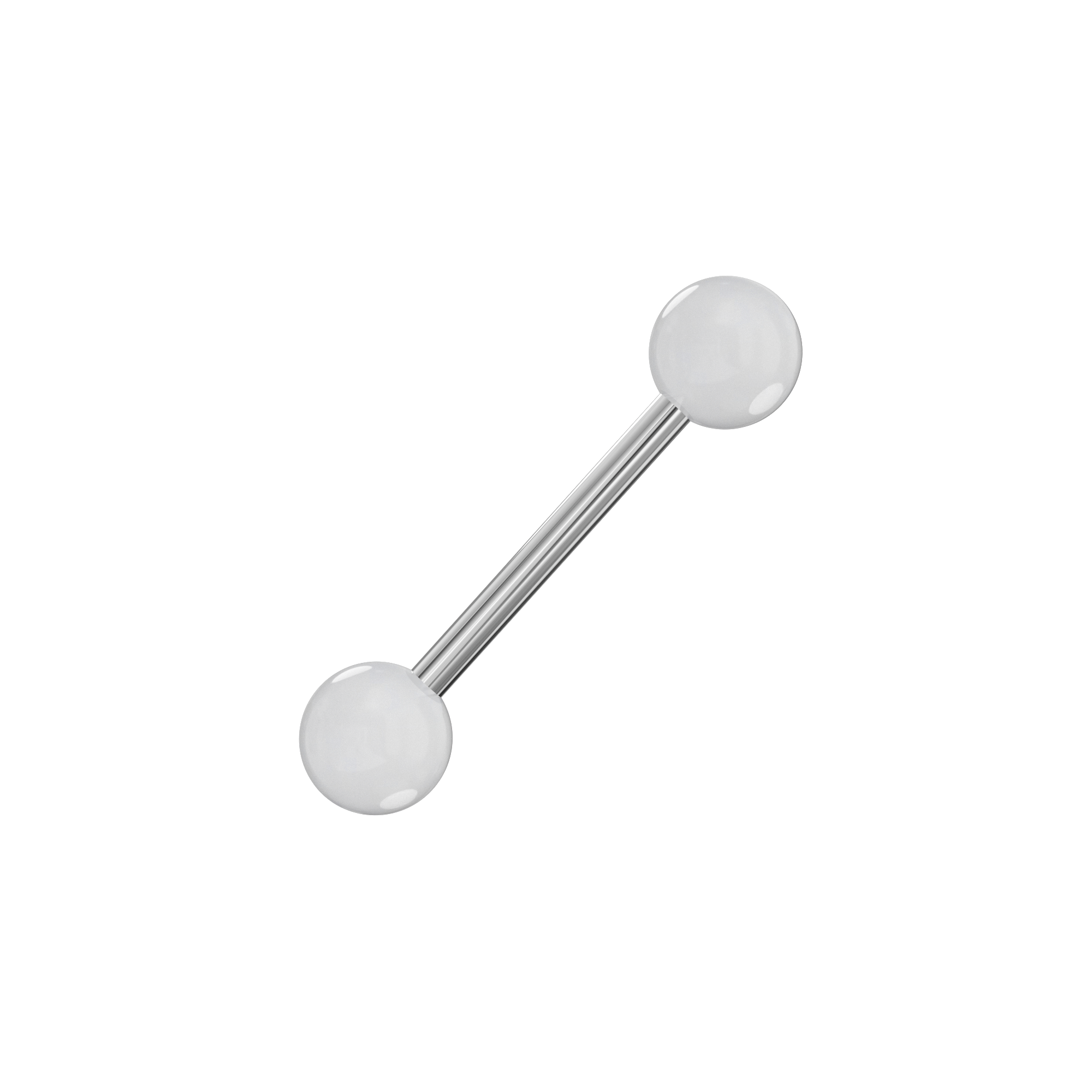 Steel Tongue Barbell Plained UV Balls (Pack of 10) - Monster Piercing