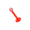 UV Red Labret with Marble UV Balls (Pack of 10)
