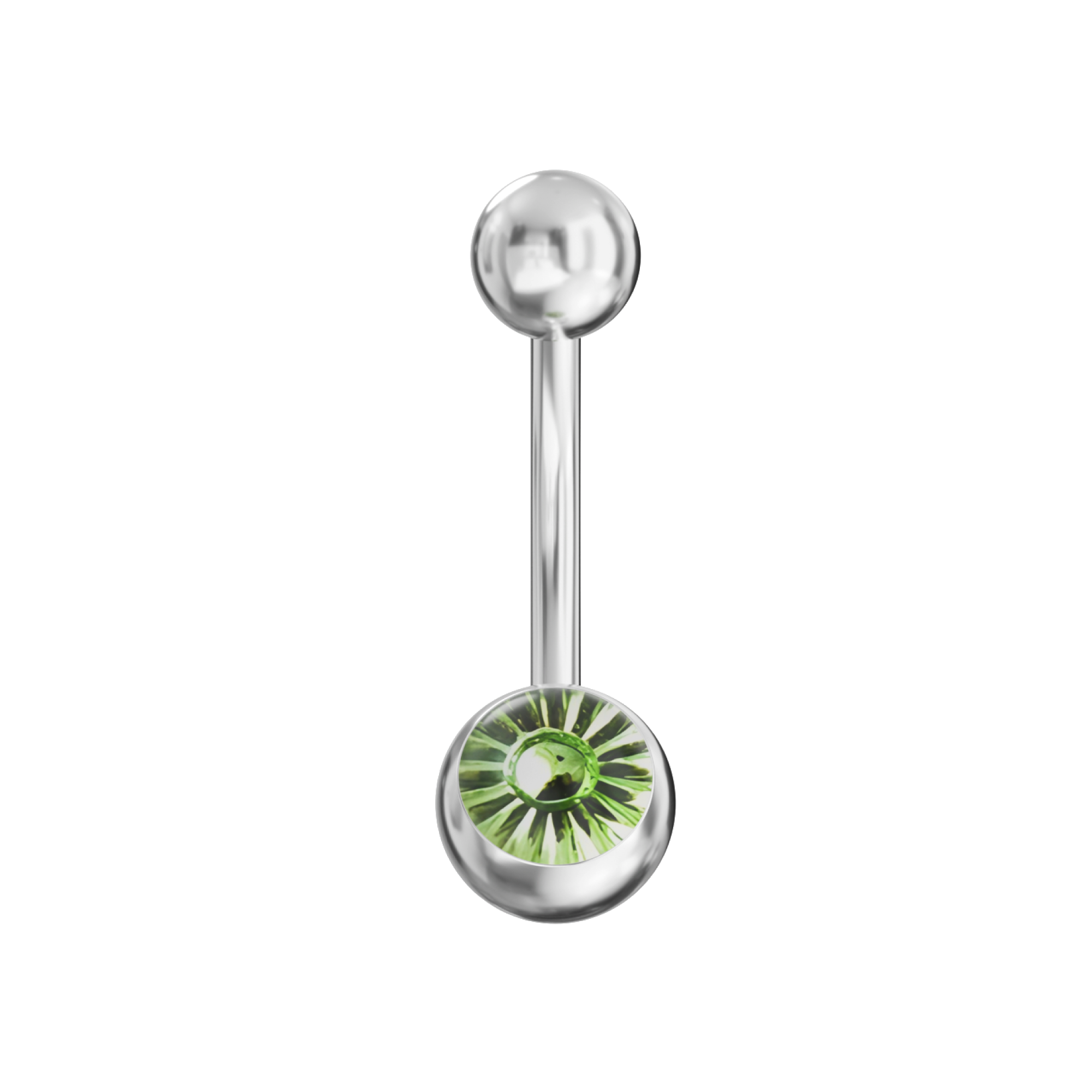 316L Steel Tiger Eye Belly Banana - Monster Piercing