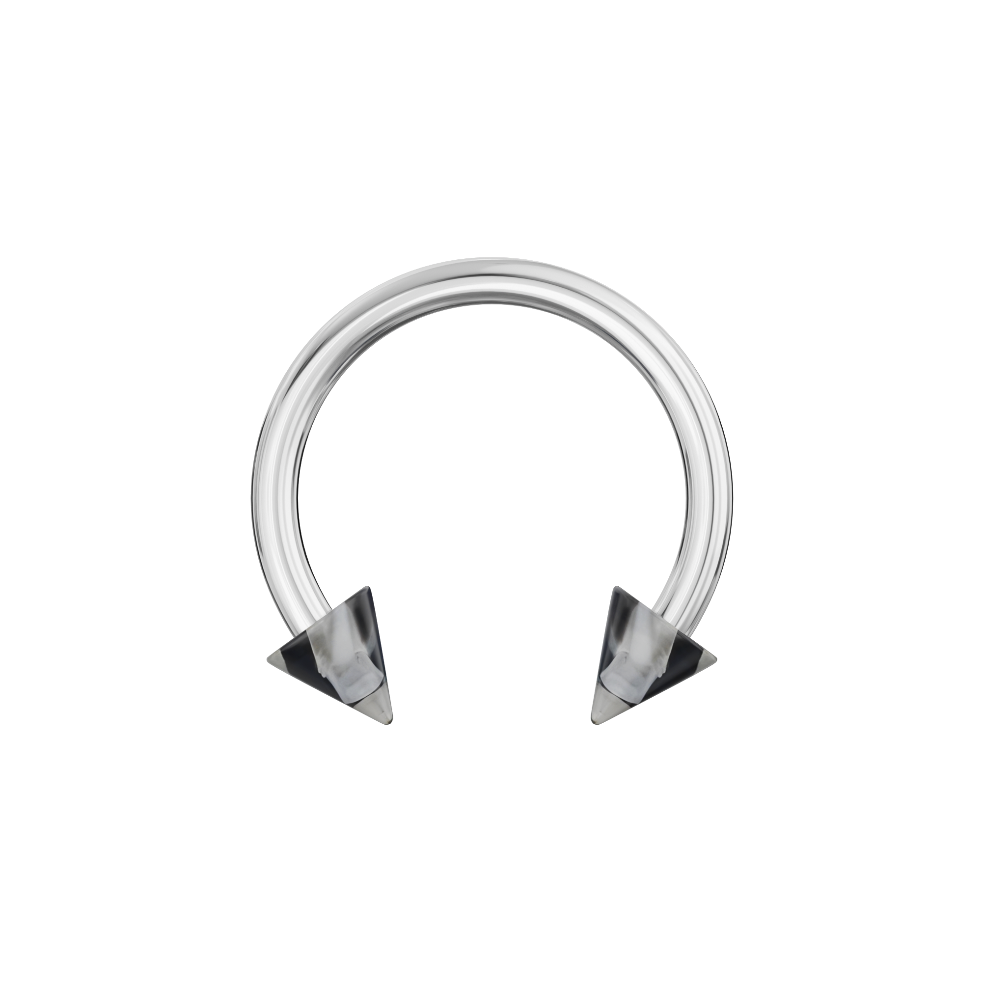 316L Surgical Steel Circular Barbell With Marble UV Cones (Pack of 10) - Monster Piercing