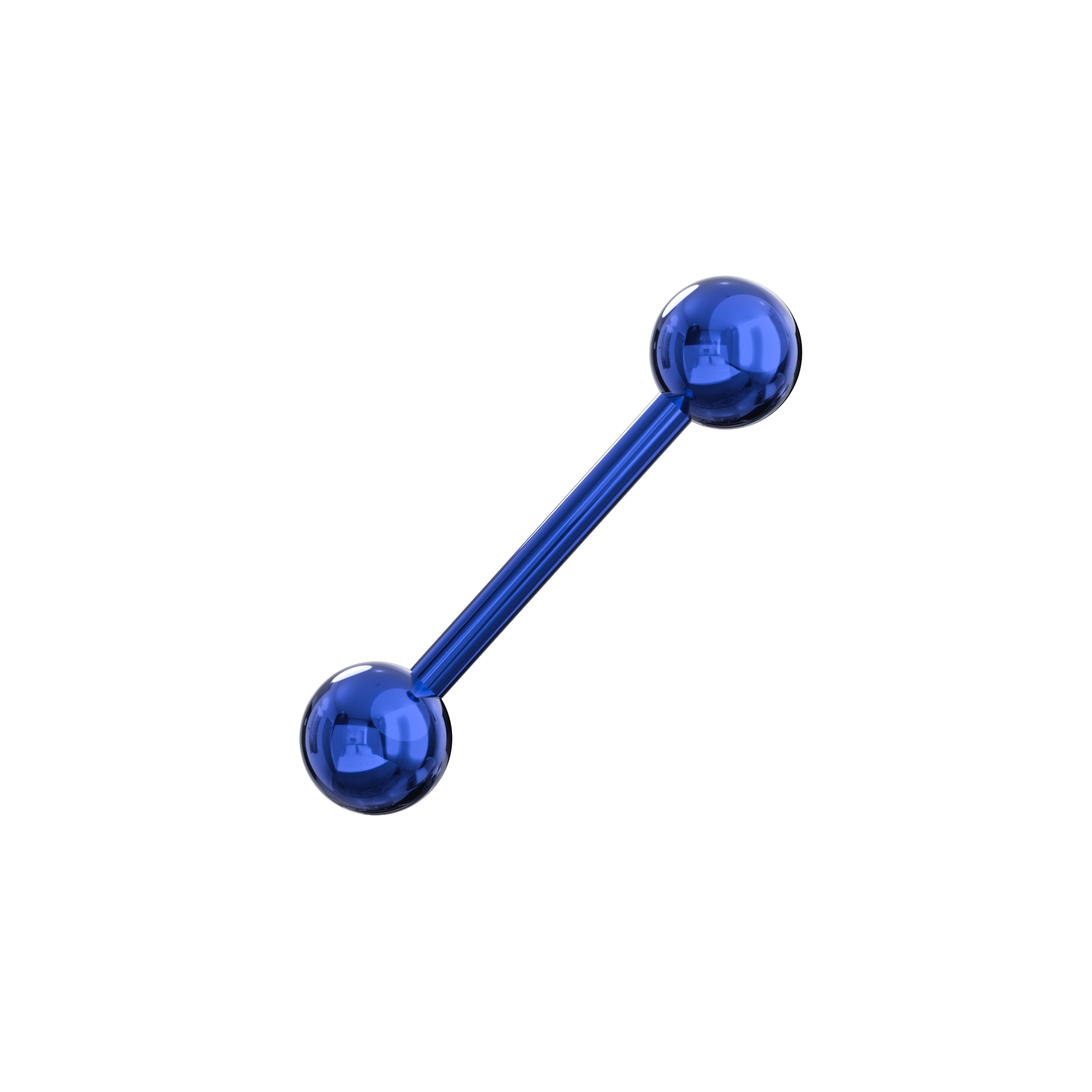 316L Surgical Steel Anodised Tongue Barbell with Ball - Monster Piercing