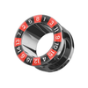 316L Surgical Steel Poker Edge Externally Threaded Tunnel