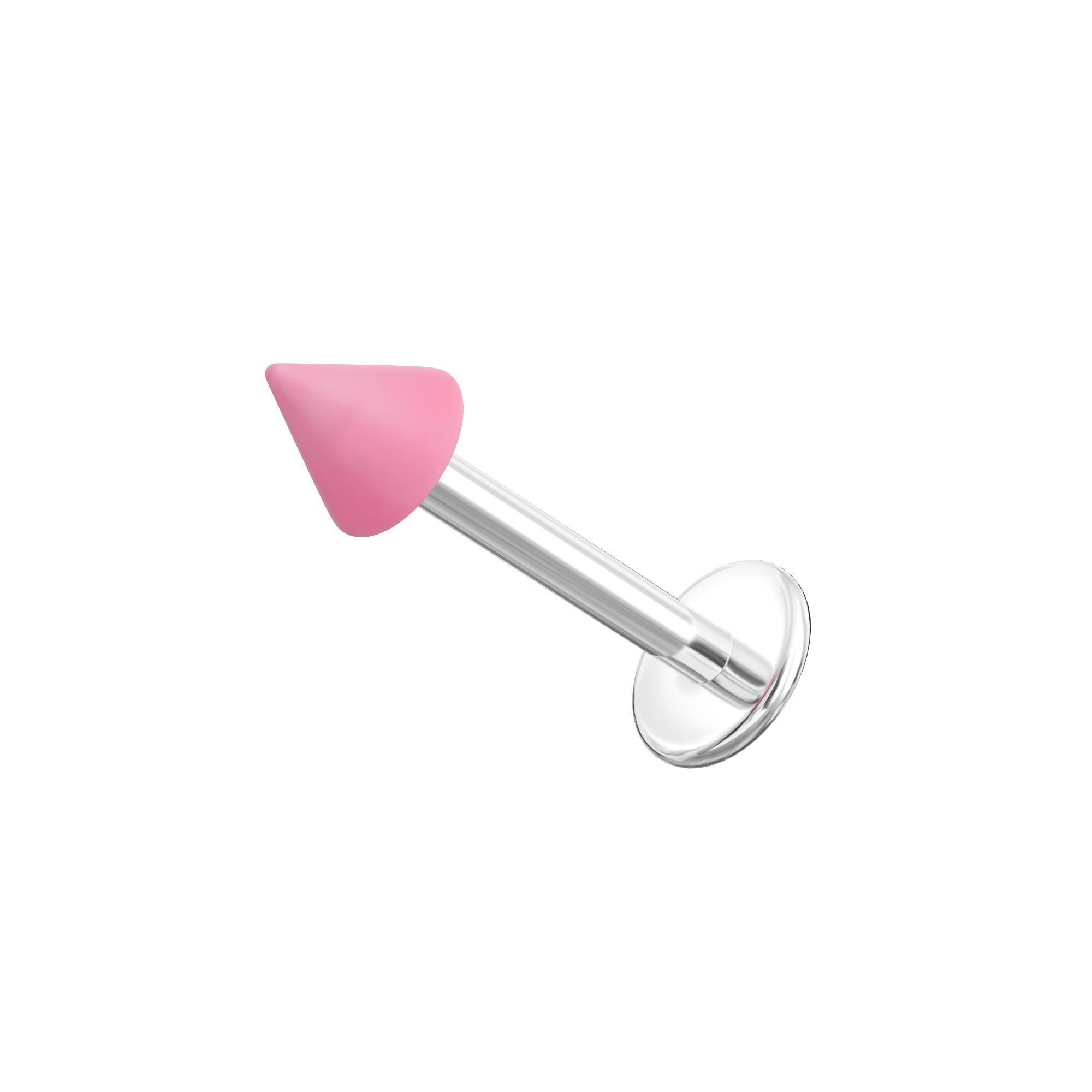 Steel Labret with Pastel Traditional UV Cone (Pack of 10) - Monster Piercing