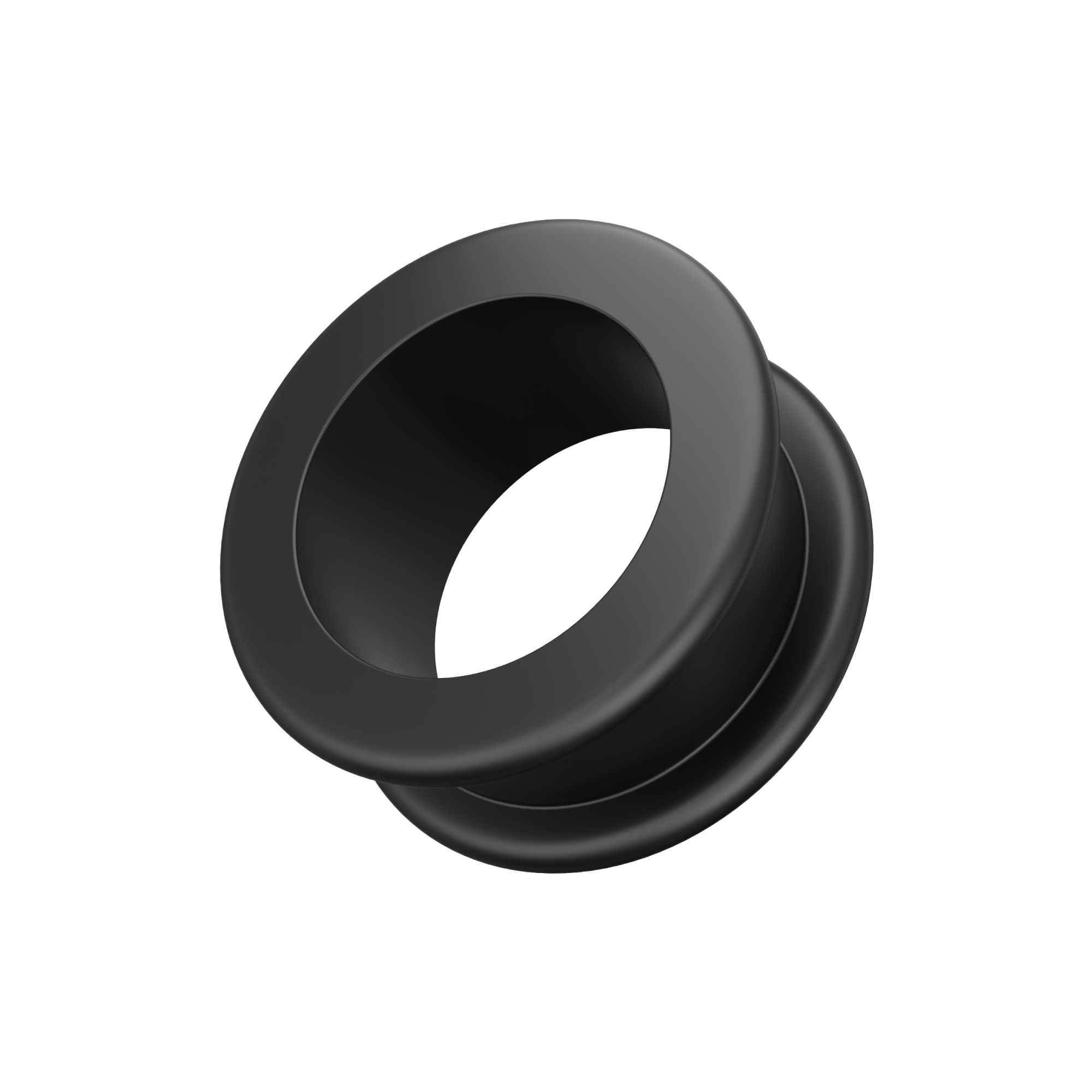 Black Silicone Ear Tunnel - Monster Piercing