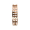 G23 Titanium CZ Jewelled Reverse Curved Clicker Ring