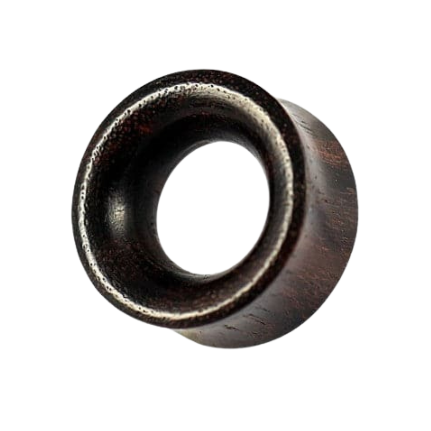 Double Flared Organic Dark Iron Wood Ear Tunnel - Monster Piercing