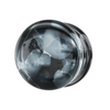 Pyrex Glass Grey Pebble Ear Plug