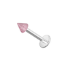 316L Surgical Steel Labret with Pastel UV Cones (Pack of 10)