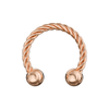 316L Surgical Steel Twisted Circular Barbell