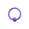 316L Surgical Steel Anodised BCR ring
