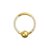 G23 Titanium Cubic Zirconia Studded BCR
