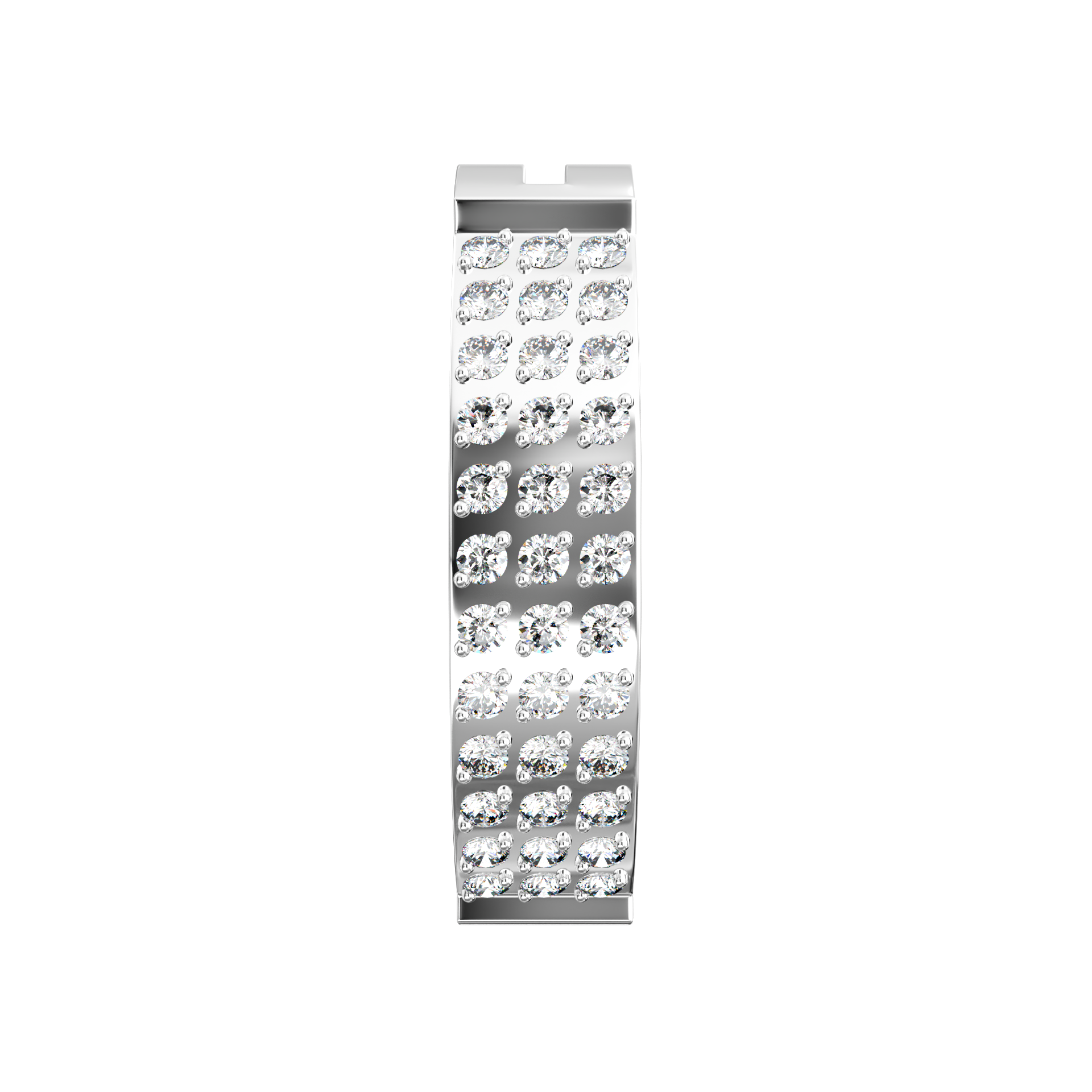 G23 Titanium CZ Jewelled Reverse Curved Clicker Ring - Monster Piercing