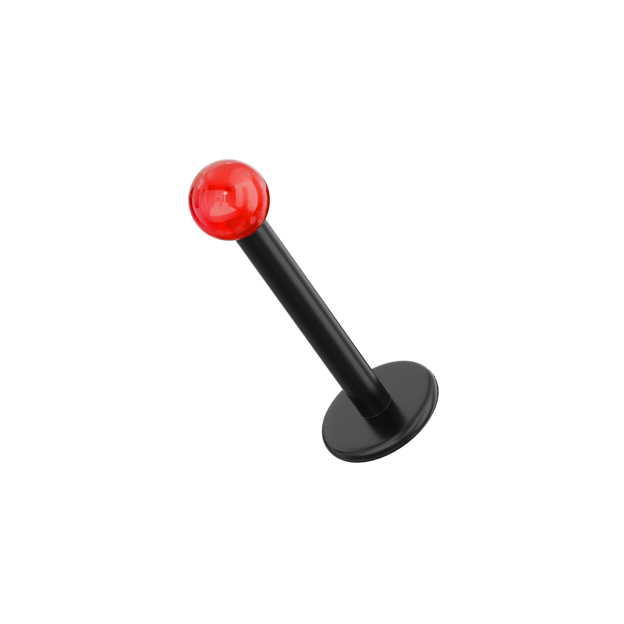 UV Black Labret with Basic UV Balls (Pack of 10) - Monster Piercing
