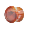 Synthetic Carnelian Stone Orange Saddle Ear Plug