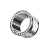 316L Surgical Steel Ball Edge Top Flesh Tunnel