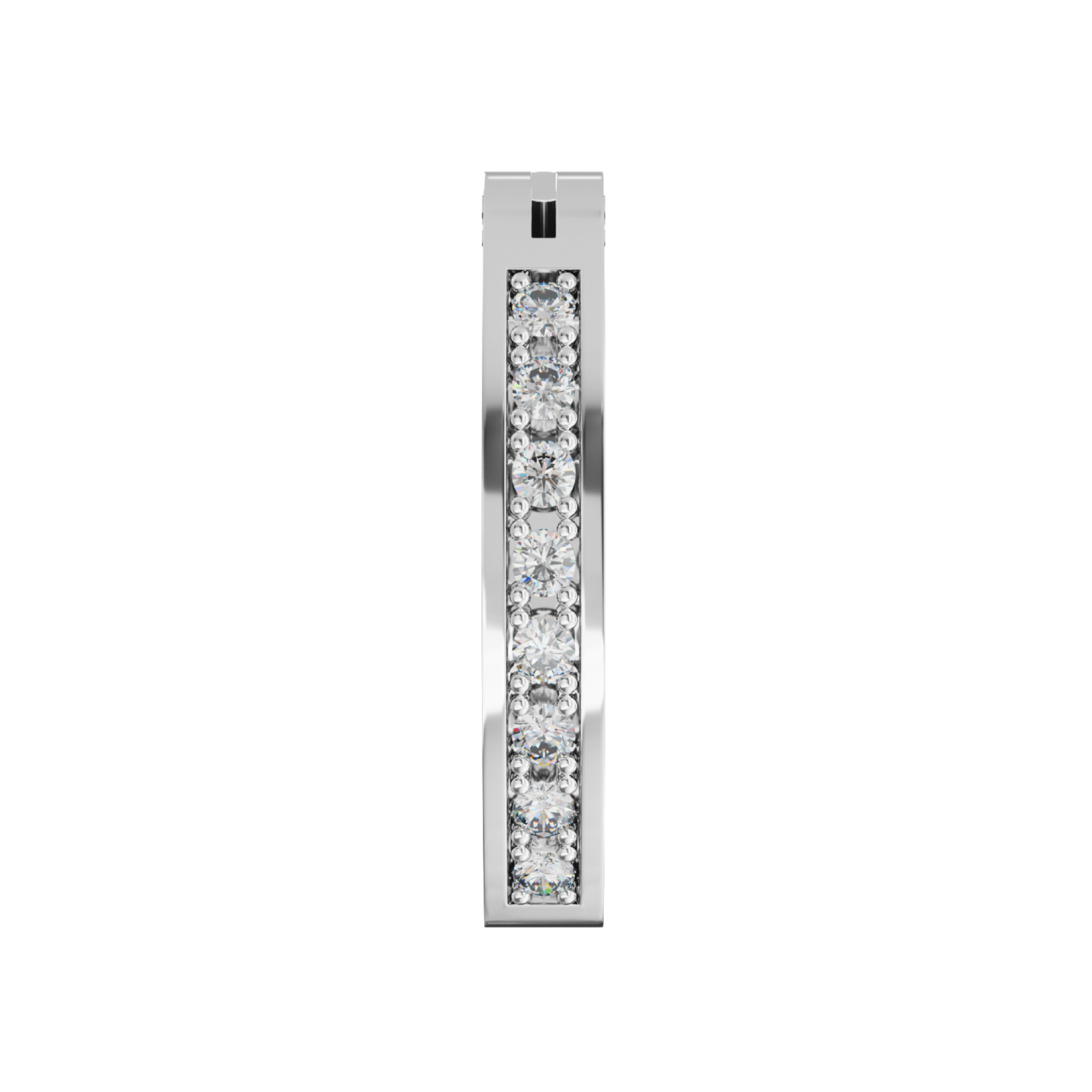 316L Surgical Steel Classic Jewelled Curved Clicker Belly Ring - Monster Piercing