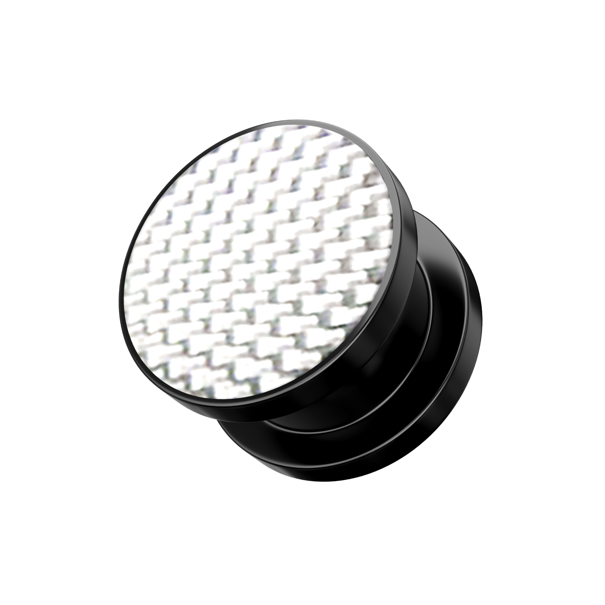 Screw Fit Ear Flesh Tunnel With Checker Logo - Monster Piercing