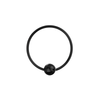 316L Surgical Steel With Black PVD Flexible BCR Piercing