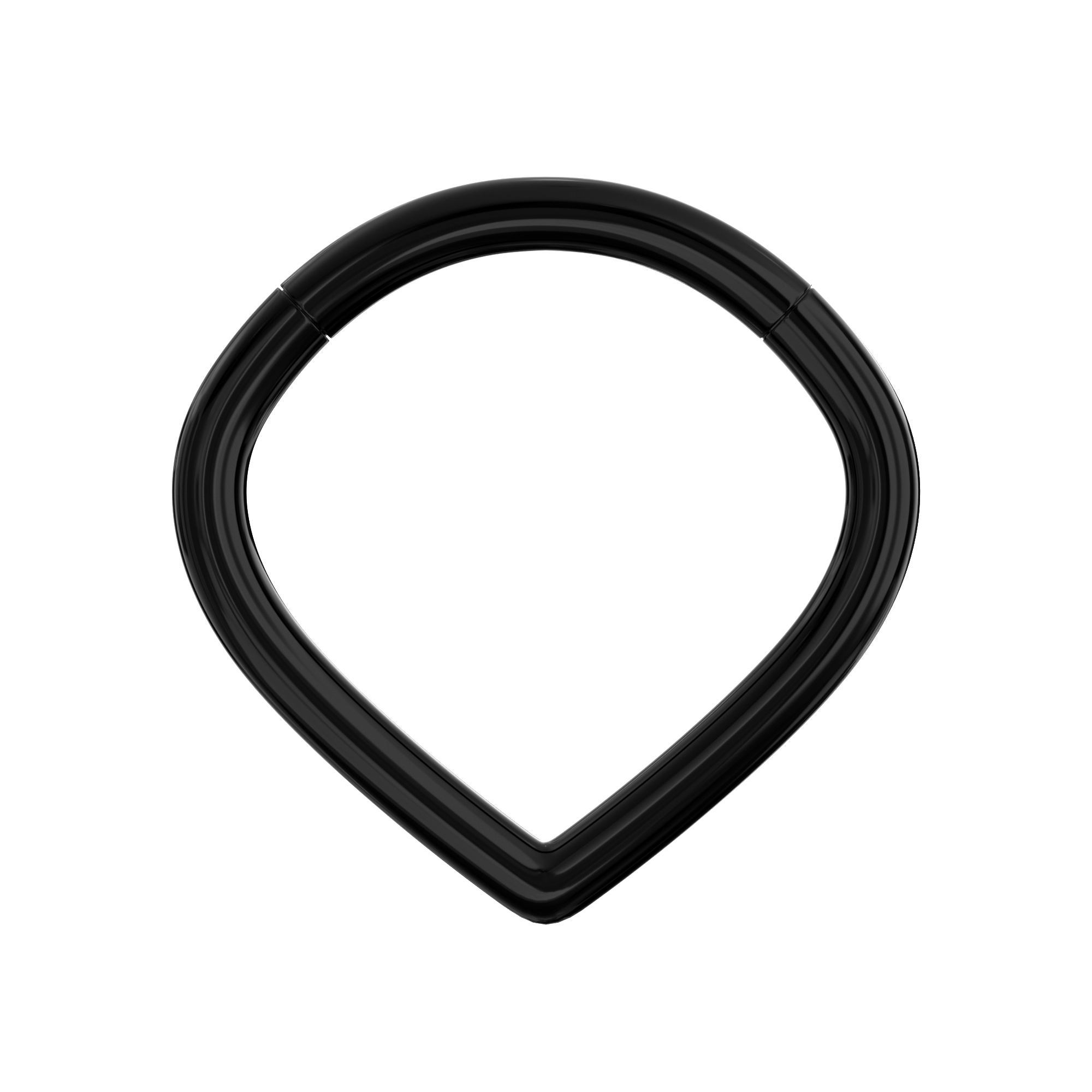 316L Surgical Steel V-Shape Hinged Segment Ring - Monster Piercing