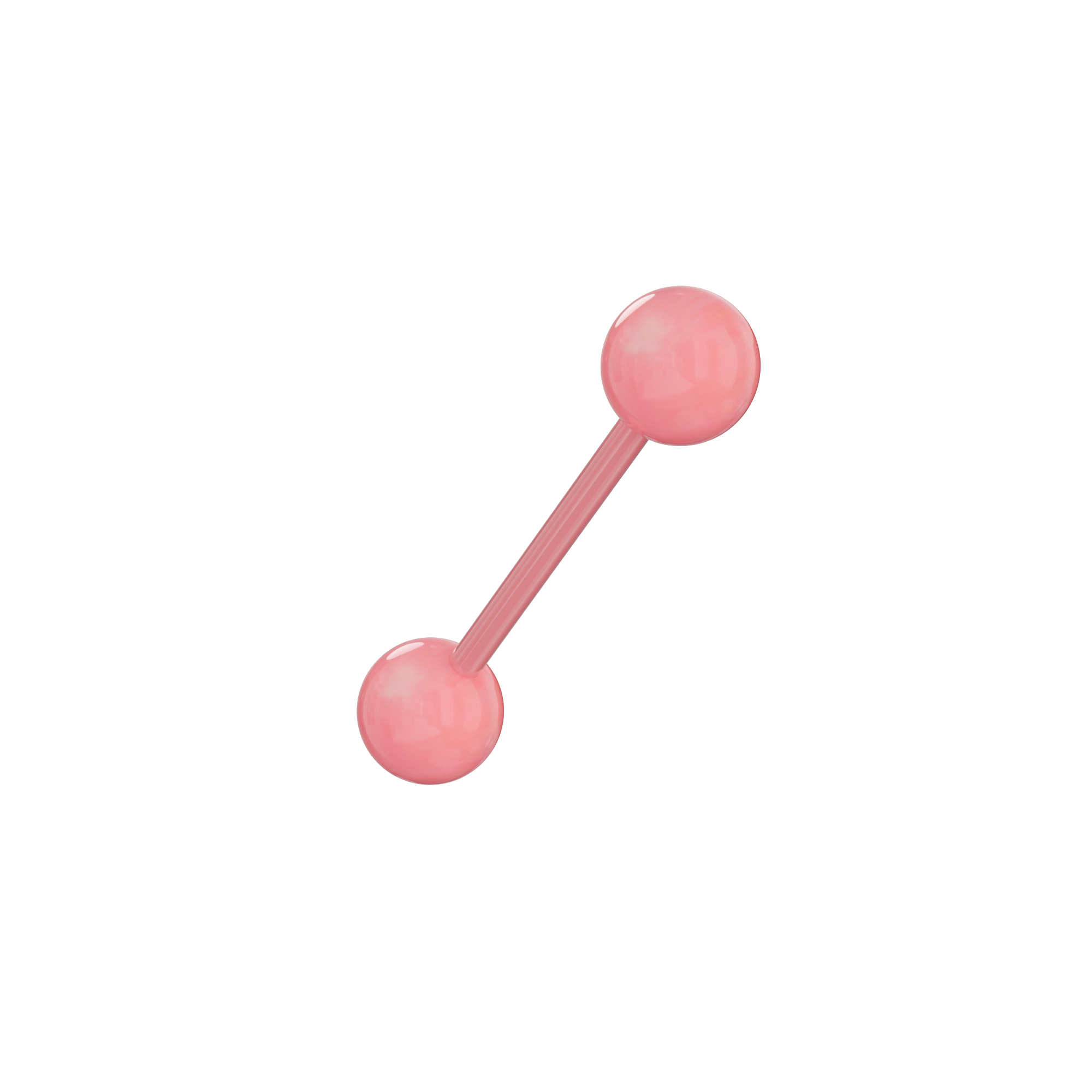 Multi-Coloured Bar with Simple UV Ball (Pack of 10) - Monster Piercing