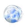 Pyrex Glass Lavender Pebble Ear Plug