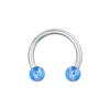 316L Surgical Steel Circular Barbells with Mixed UV Balls Body Jewelry (Pack of 10)