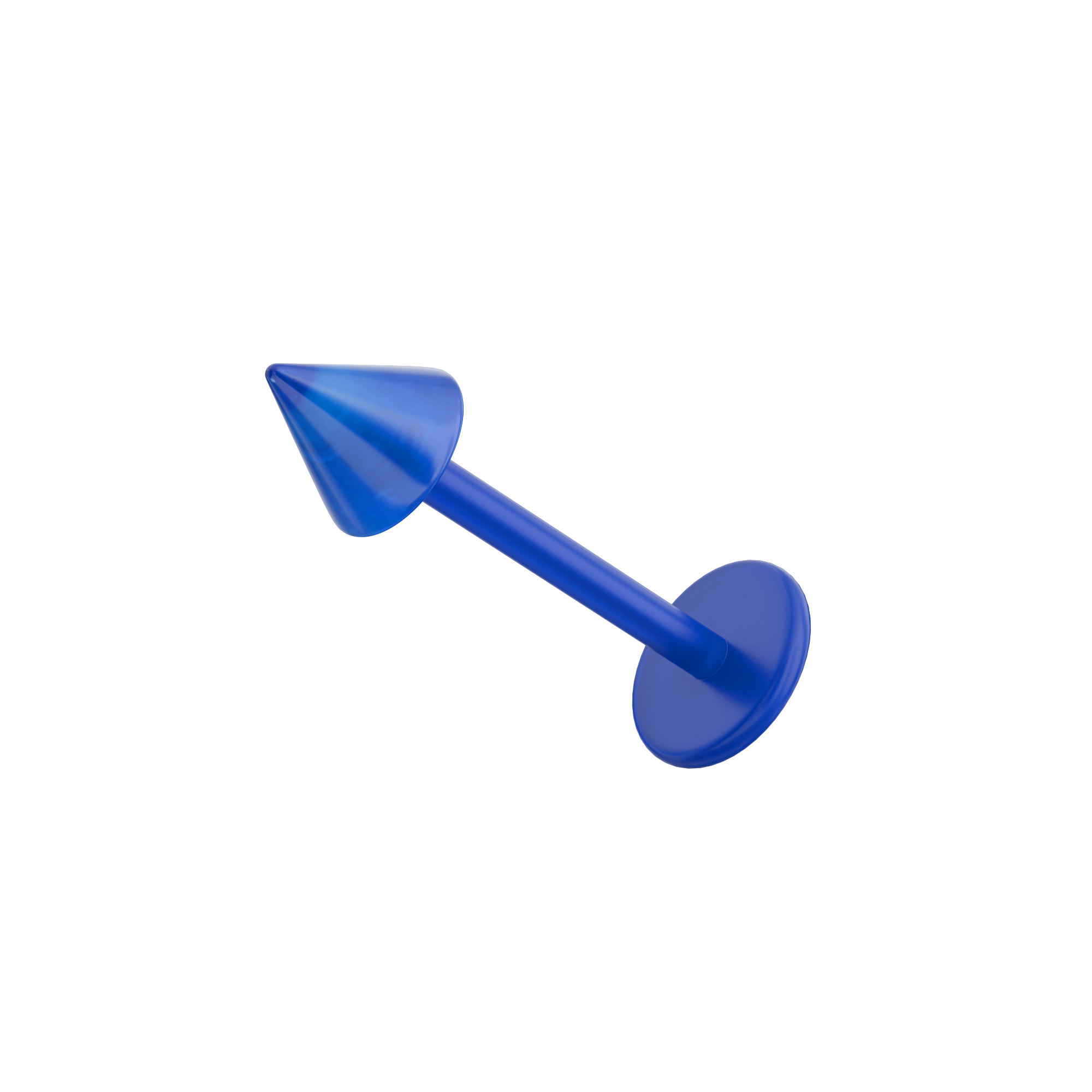 Red UV Labret with Primary Colour UV Cone (Pack of 10) - Monster Piercing