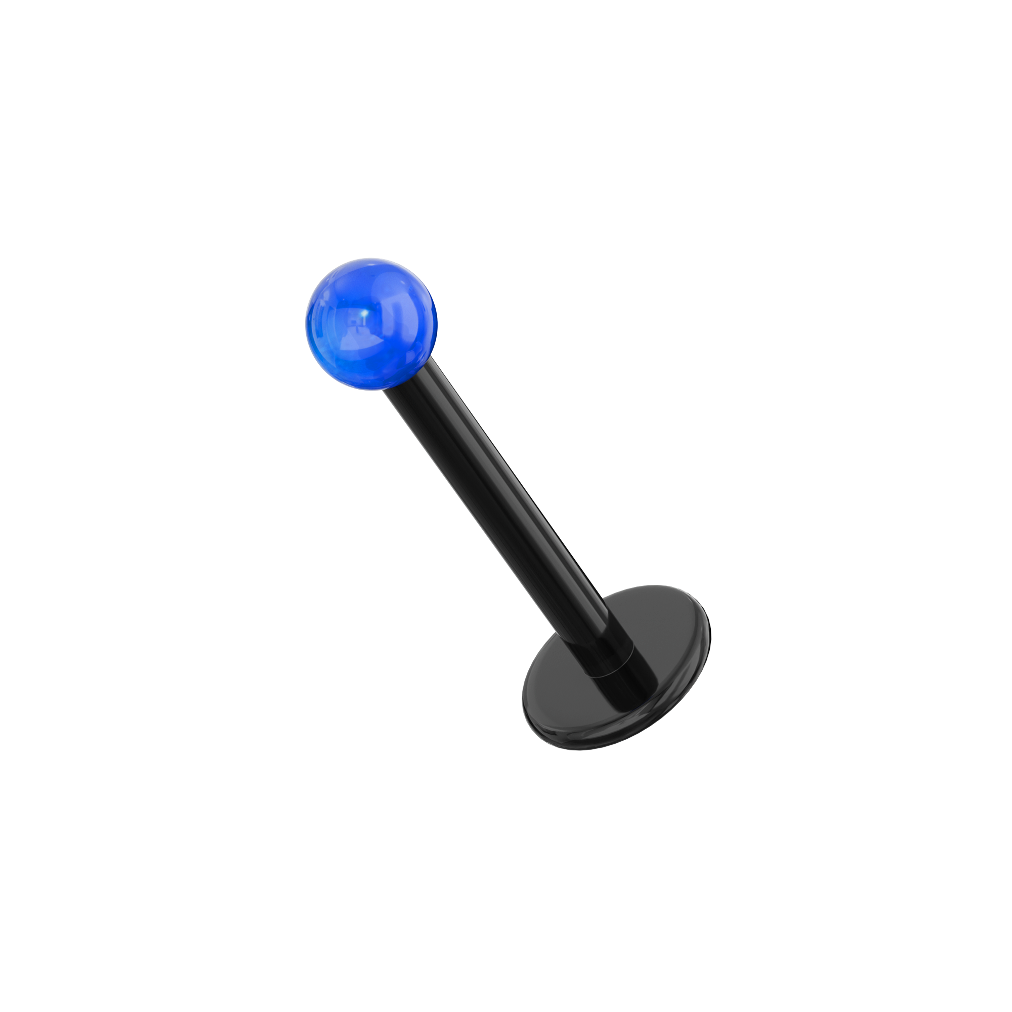 UV Black Labret with Basic UV Balls (Pack of 10) - Monster Piercing